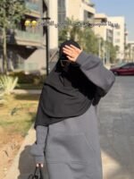 ⁦🖤 عباية سوداء أنيقة – فخامة التفاصيل وبساطة التصميم⁩ - الصورة ⁦7⁩