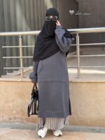 ⁦🖤 عباية سوداء أنيقة – فخامة التفاصيل وبساطة التصميم⁩ - الصورة ⁦4⁩