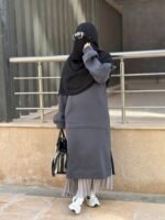 ⁦🖤 عباية سوداء أنيقة – فخامة التفاصيل وبساطة التصميم⁩ - الصورة ⁦6⁩